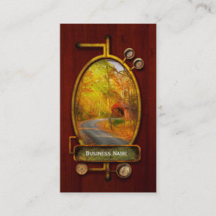 Autumn - Just past the bend Business Card