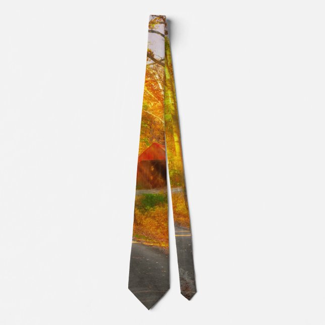 Autumn - Just past the bend Tie (Front)