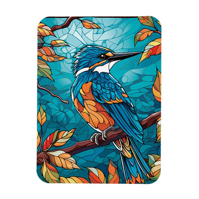 Autumn Kingfisher Flexible Photo Magnet (Vertical)