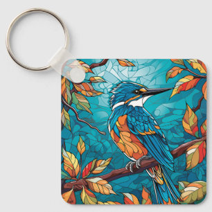 Autumn Kingfisher Keychain