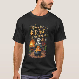 Autumn Kitchen Magic Cooker Chef Cute Honey Badger T-Shirt