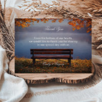 Autumn Lake Bench Appreciation