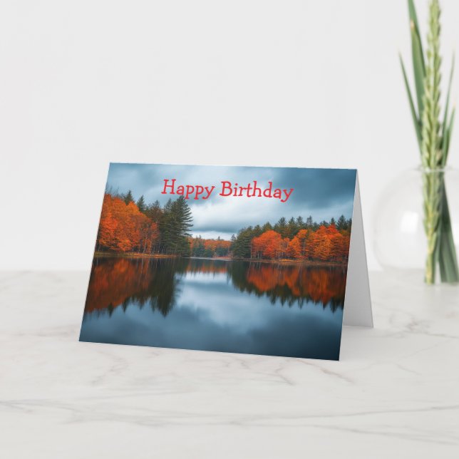 Autumn Lake Card (Front)