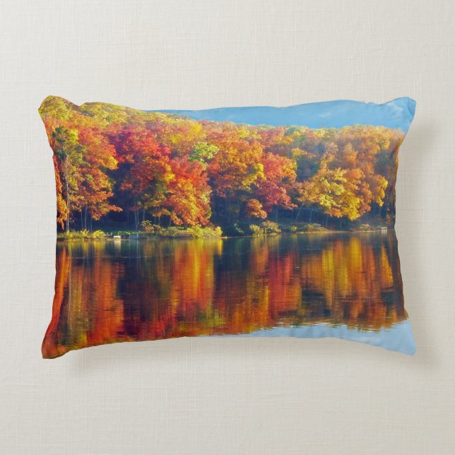 Autumn Lake Decorative Cushion (Front)