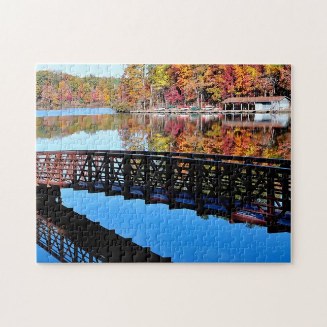 Autumn Lake Jigsaw Puzzles (Horizontal)