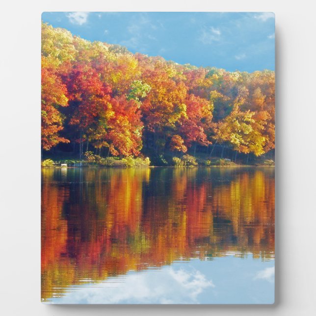 Autumn Lake Plaque (Front)