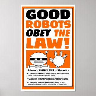Autumn Lake "ROBOT LAW" Poster