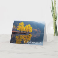 Autumn Lake With Trees Sympathy