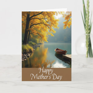 Autumn Lakeside Mothers Day Card