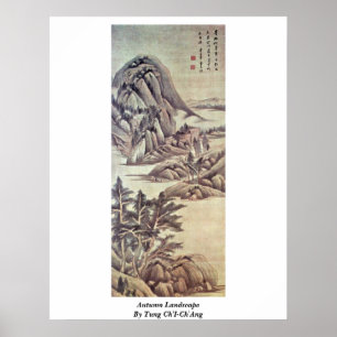 Autumn Landscape By Tung Ch'I-Ch'Ang Poster