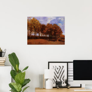 Autumn Landscape by Vincent van Gogh Poster