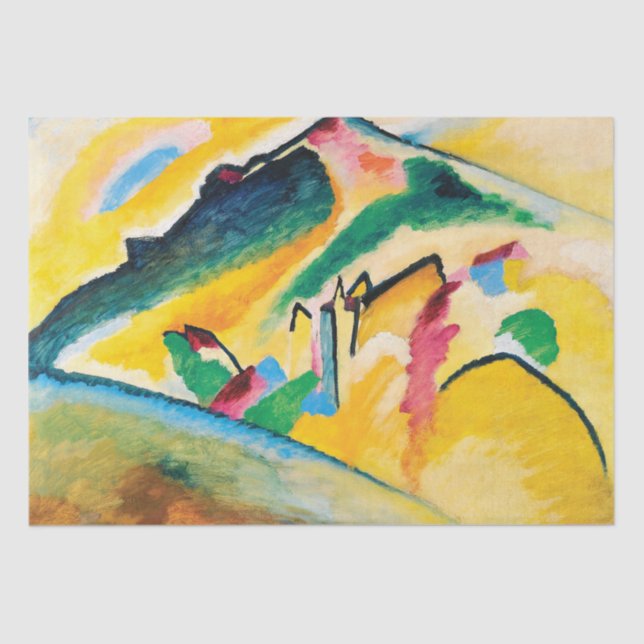Autumn Landscape by Wassily Kandinsky  Tissue Paper (Front)