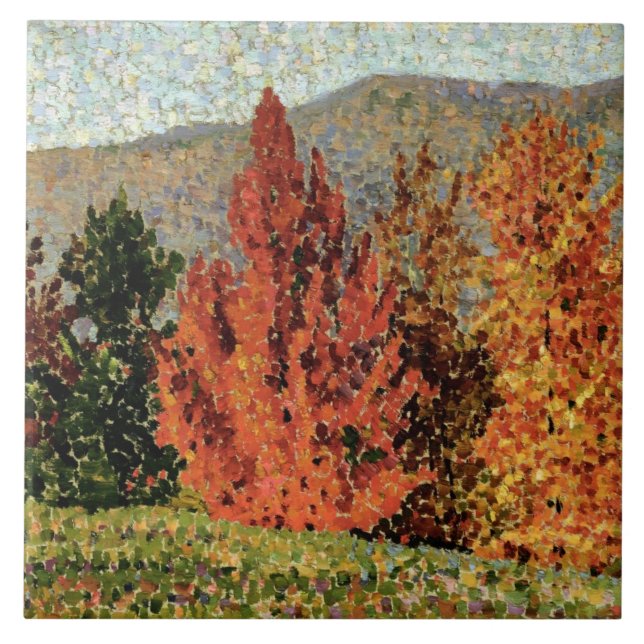 Autumn Landscape, c.1903 (oil on canvas) Ceramic Tile (Front)