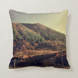 Autumn landscape cushion