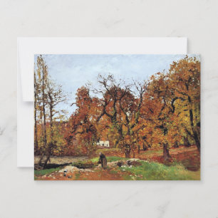 Autumn Landscape, Near Pontoise, Postcard