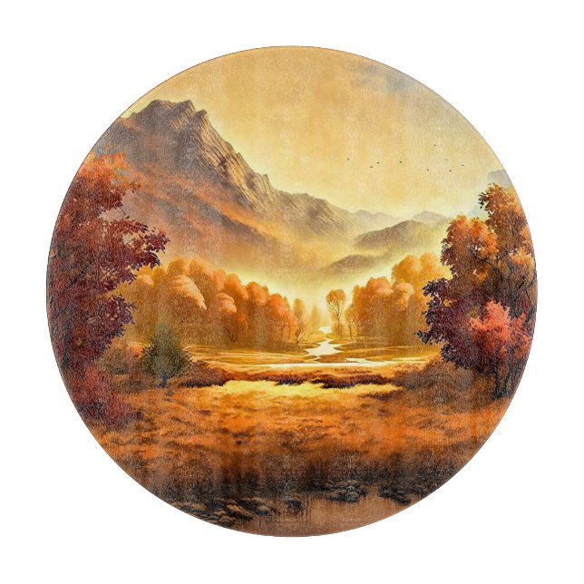 Autumn Landscape Painting-68754 Cutting Board (Front)