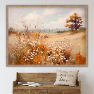 Autumn Landscape Painting, Fall Landscape Digital Poster