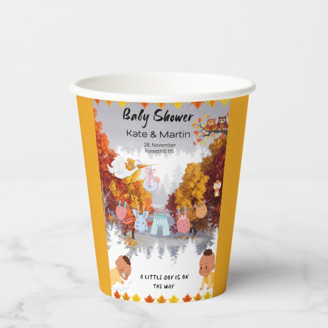 Autumn Landscape Paper Cups (Front)