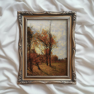 Autumn Landscape Print, Vintage Autumn Art, Fall Poster