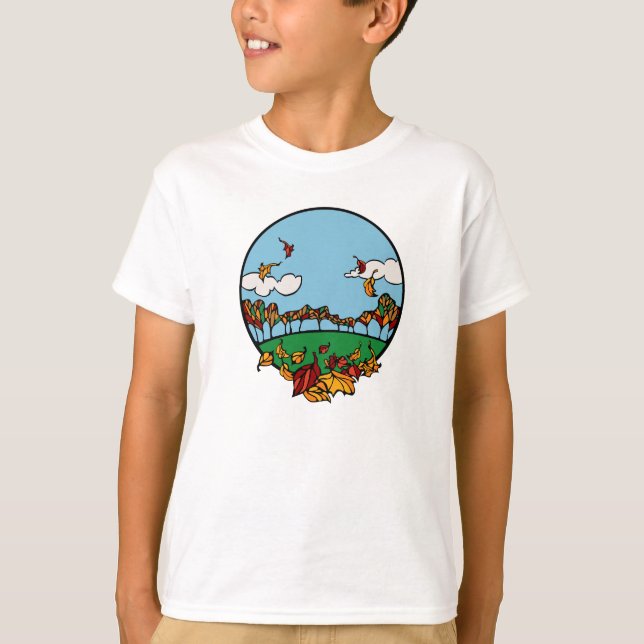 Autumn Landscape Scene T-Shirt (Front)