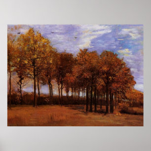 Autumn landscape, Vincent  van Gogh Poster