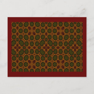 Autumn Lattice Postcard