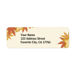 Autumn Laves Address Labels