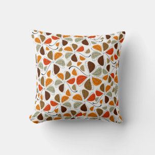 Autumn Leaf Abstract Cushion