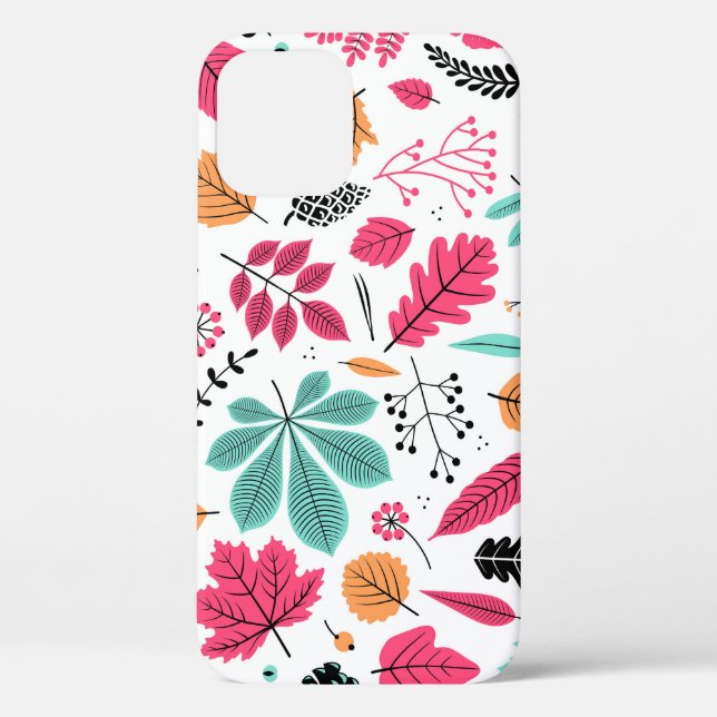 Autumn Leaf Abstract Seamless Pattern Case-Mate iPhone Case (Back)