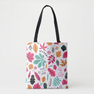 Autumn Leaf Abstract Seamless Pattern Tote Bag