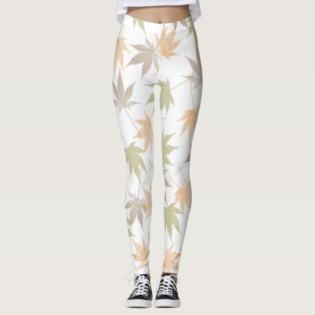 Autumn leaf beauty leggings (Front)