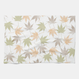 Autumn leaf beauty tea towel