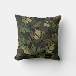 Autumn Leaf Camouflage Cushion