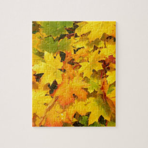 Autumn Leaf Colours Tree Party Destiny Celebration Jigsaw Puzzle