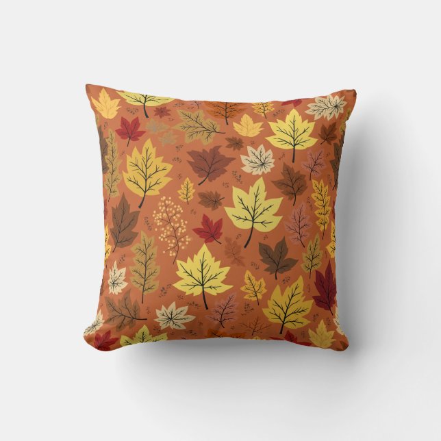 autumn leaf cushion (Front)
