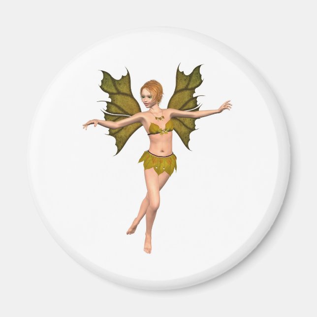 Autumn Leaf Fairy - dancing Magnet (Front)