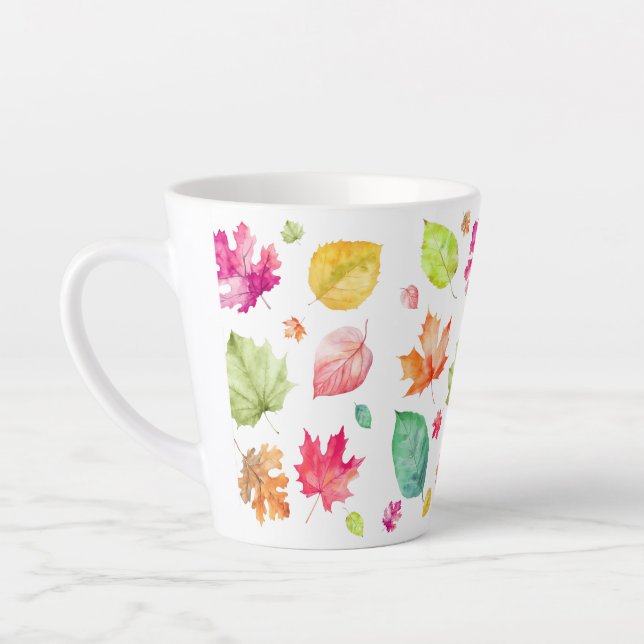 Autumn Leaf  Latte Mug (Left)