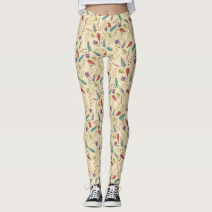 Autumn Leaf Medley Colourful Fall Leggings