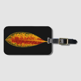 Autumn Leaf Pattern Luggage Tag