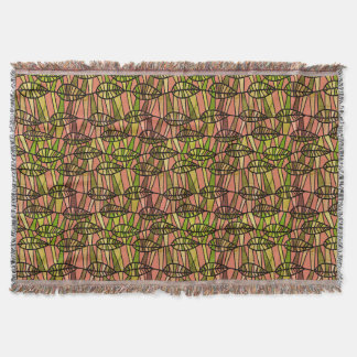Autumn Leaf Pattern Modern Throw Blanket