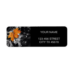 Autumn Leaf Return Address Label