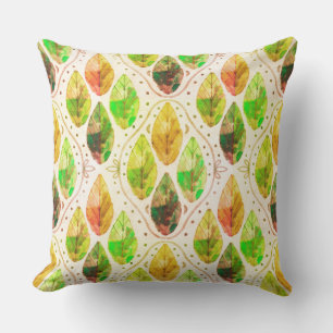 Autumn Leaf Square Cushion