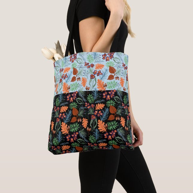 Autumn leaf tote bag. 2 colour ways  bag (Close Up)