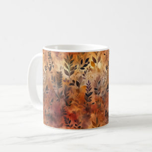 Autumn Leaf Warm Colours Coffee Mug