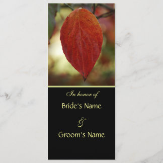 Autumn Leaf Wedding Brunch Invitations