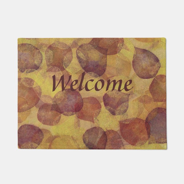 Autumn Leaf Welcome Doormat (Front)