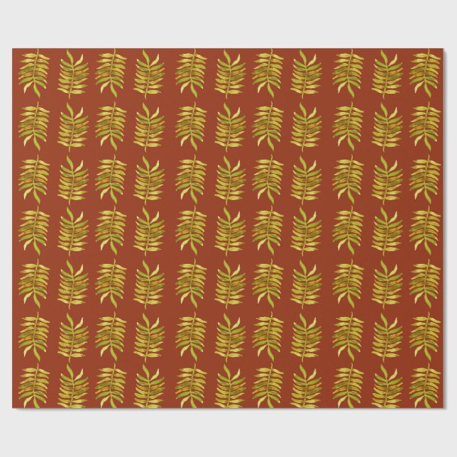 Autumn Leaf Wrapping Paper (Flat)