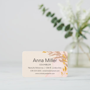 Autumn Leafy Counseling Ministry 2 Business Card