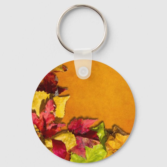 Autumn Leaves 1 Key Ring (Front)