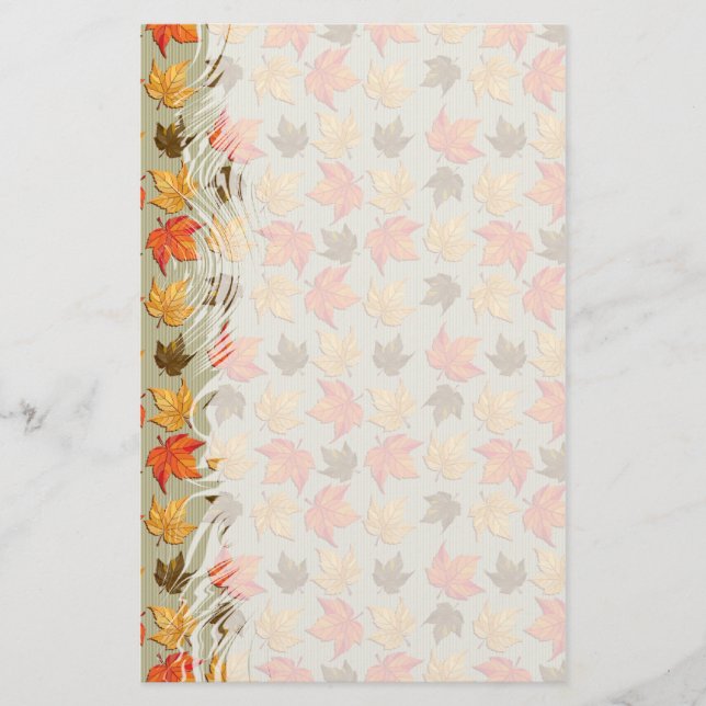 Autumn Leaves 1 Stationery (Front)